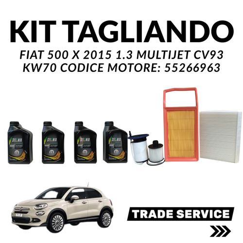 Kit tagliando fiat 500x 3 - kit, 1.3