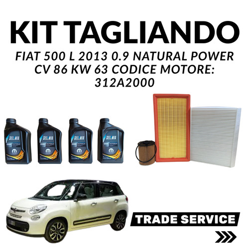 Kit tagliando fiat 500l 9 - 500l, 0.9