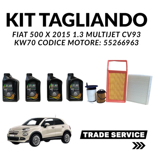 Kit tagliando fiat 500x 3 - tagliando, 1.3